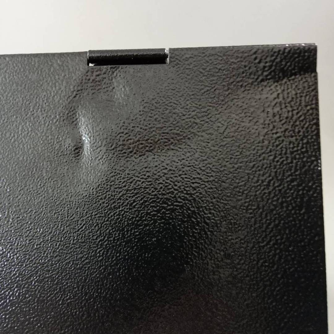 Cassetta postale ricondizionata in metallo nero per lettere e posta ordinaria 350x90x320mm