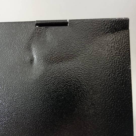 Cassetta postale ricondizionata in metallo nero per lettere e posta ordinaria 350x90x320mm