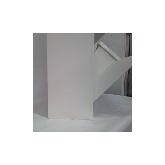 Metalen prullenbak met 4 vakken van 4 x 20 liter (80 L) wit