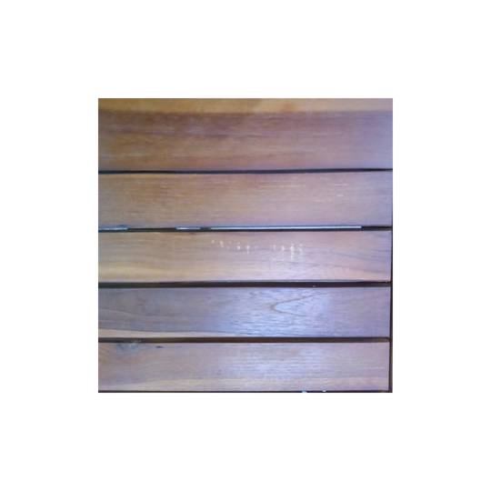 Table pliante 135 x 85 cm pour jardin extérieur en bois de teck certifié