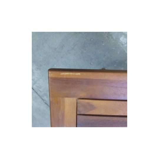Table pliante 135 x 85 cm pour jardin extérieur en bois de teck certifié
