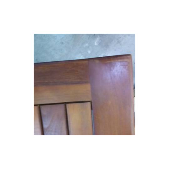 Table pliante 135 x 85 cm pour jardin extérieur en bois de teck certifié