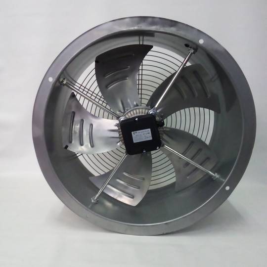 500mm Pipe Air Extractor for Industrial Ventilation 1350rpm Round 580x580x260mm Silver
