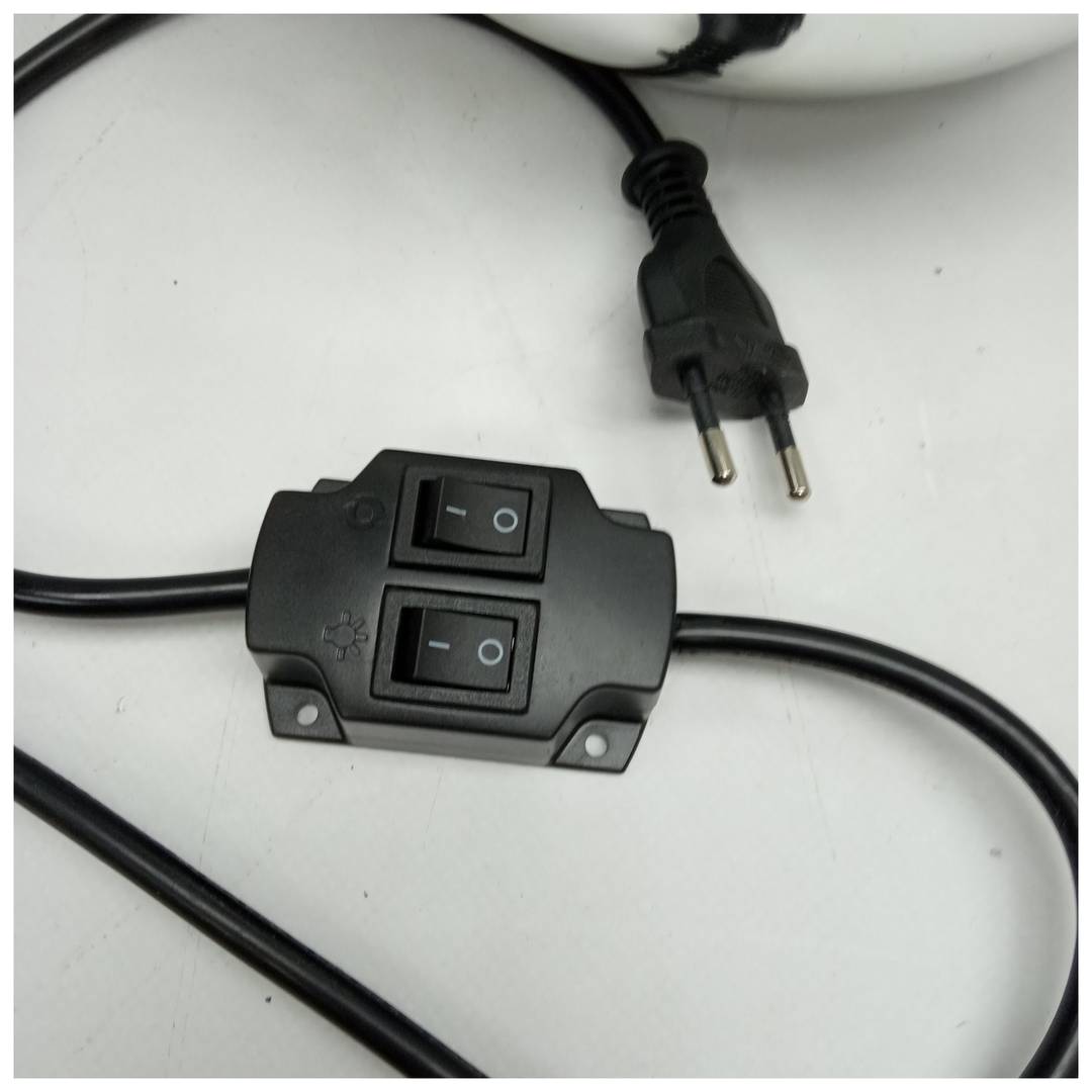 Poste de barbeiro luminoso e giratório para cabeleireiro 230 x 690 mm