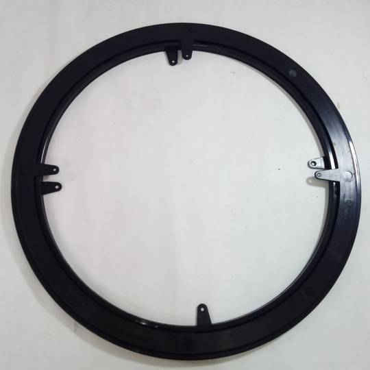 Manual rotating base of 45 cm and 30 kg load. Black rotating platform.
