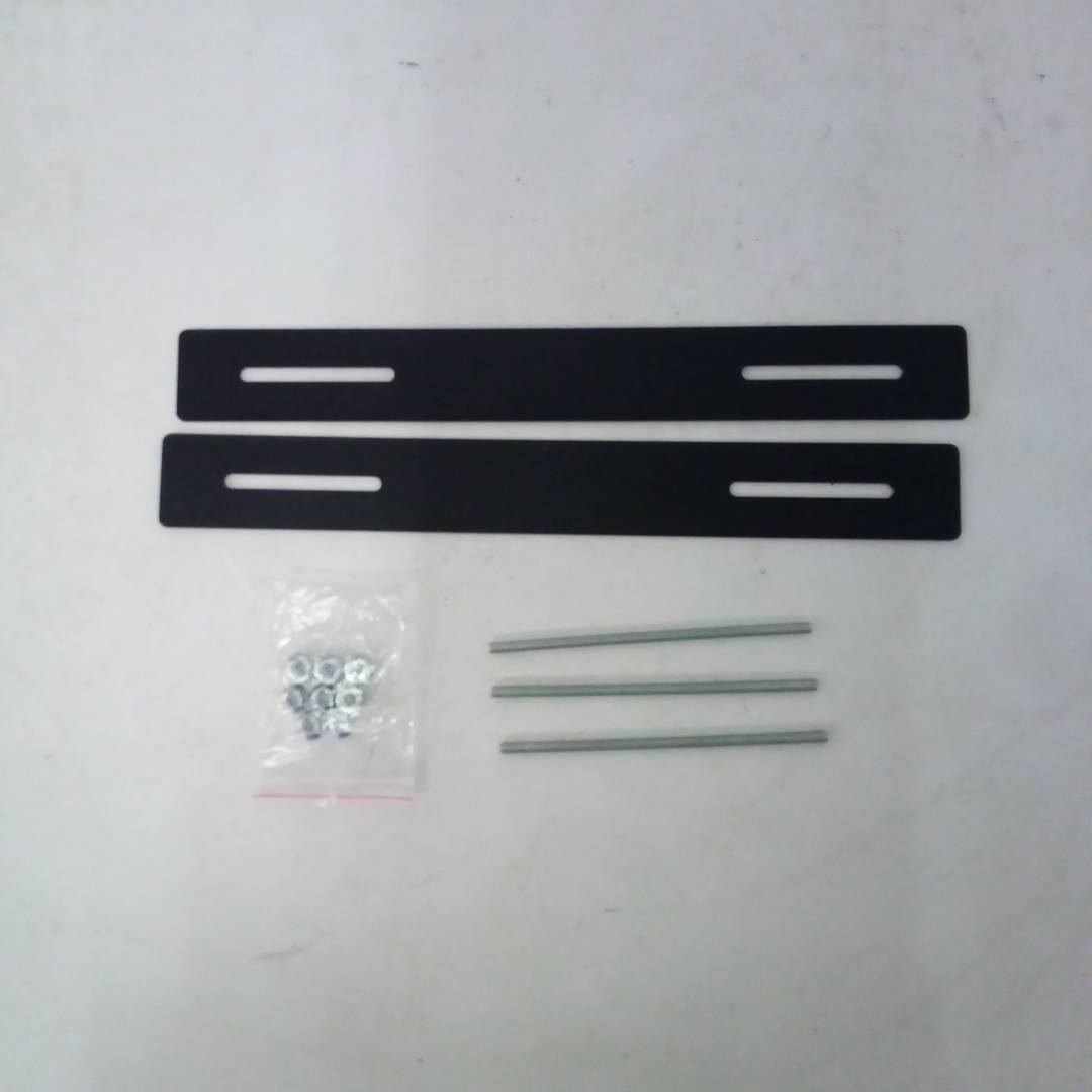 Mounting kit for mailbox to gate, fence or fence. 25cm metal fixing bars