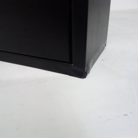 Metalen schoenenrek met 3 zwarte vakken