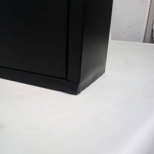 Zapatero metálico con 3 compartimentos negro