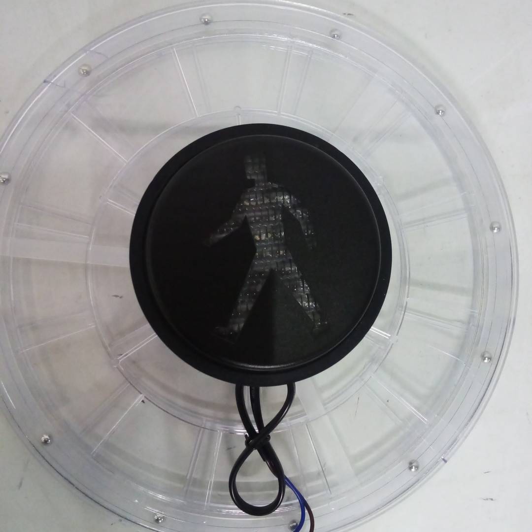 Semaforo LED IP65 200mm 12-24V verde pedonale