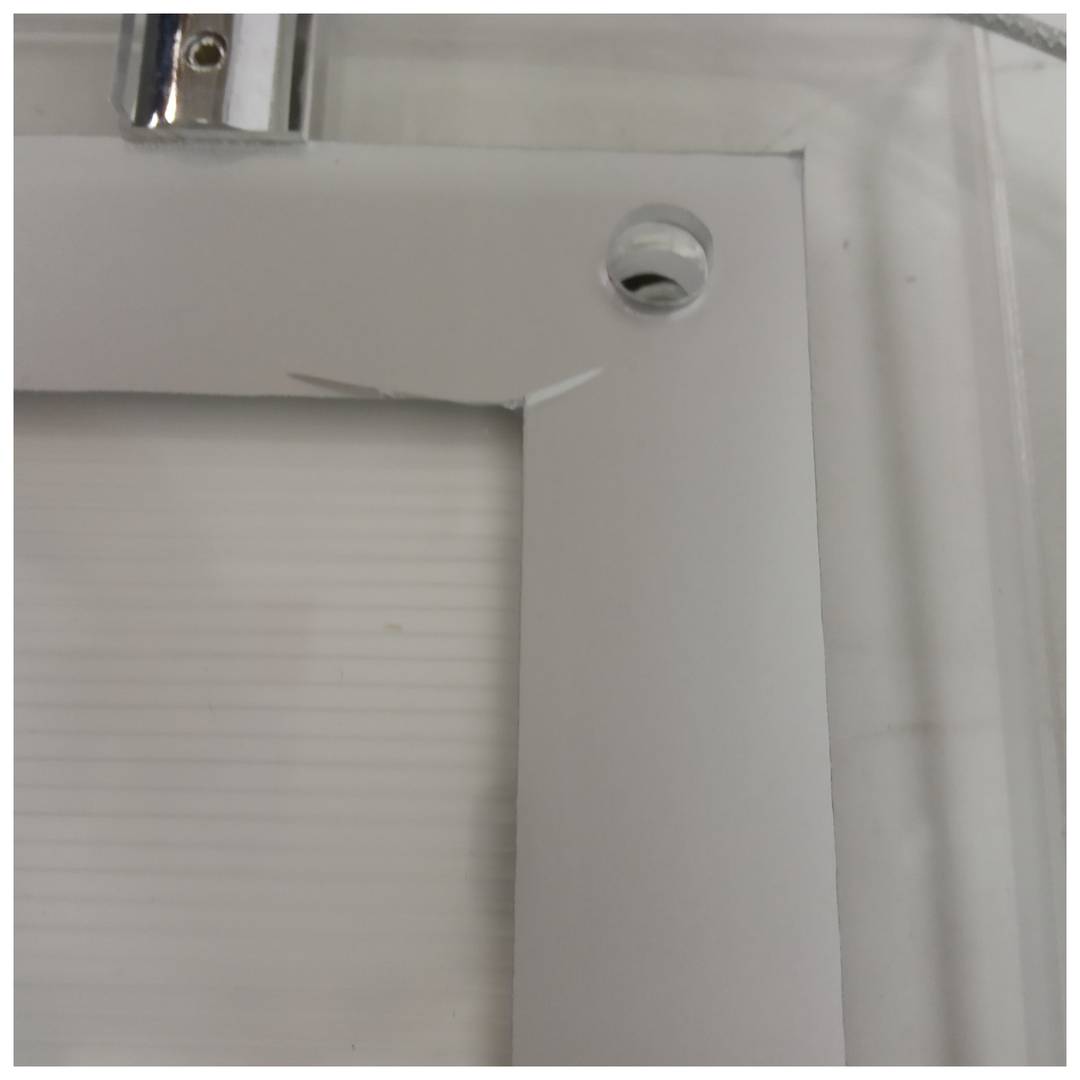 Marco cuadro iluminado por LED A4 372x285mm doble cara de metacrilato para cartel anuncio letrero