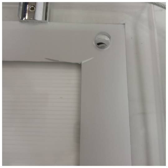 Marco cuadro iluminado por LED A4 372x285mm doble cara de metacrilato para cartel anuncio letrero