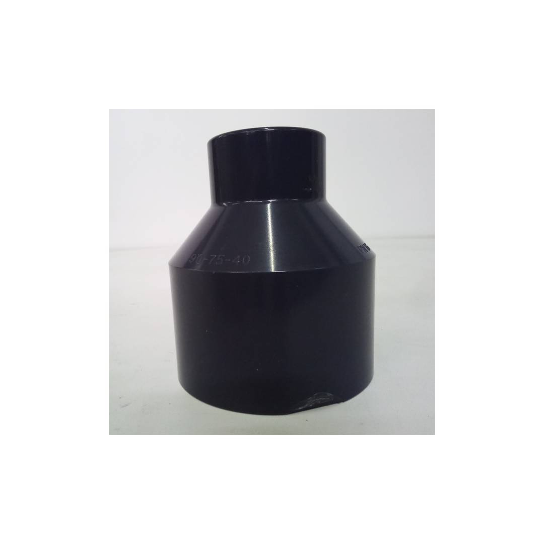 Redução Concêntrica Cônica PVC - Ampliação Ø40-50x75-90mm