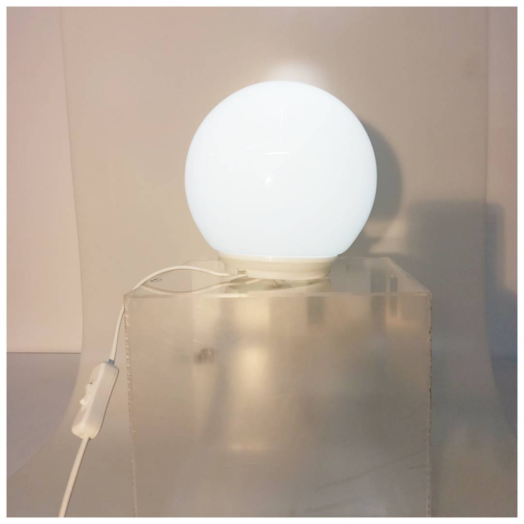 Lámpara de mesa, blanco, 17 cm