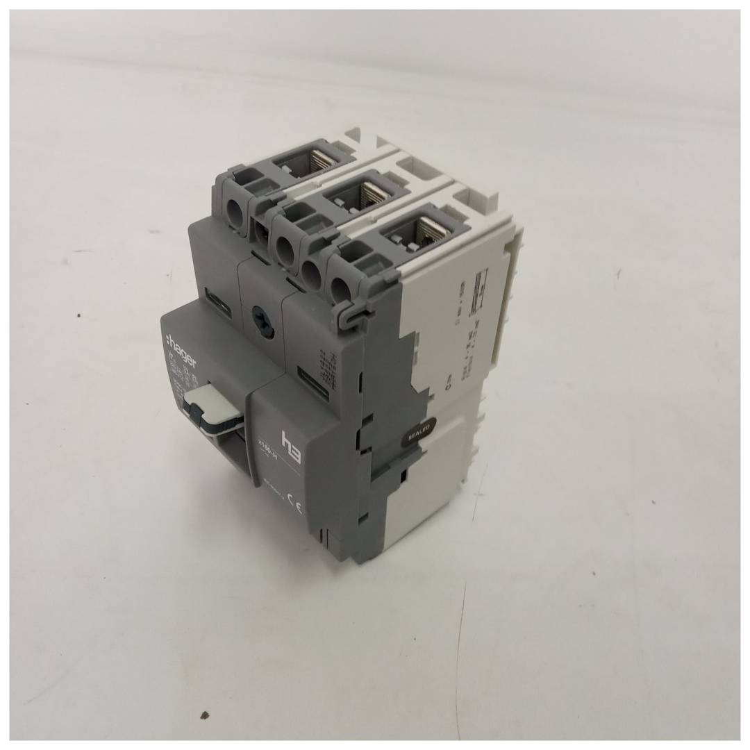 Disjuntor de caixa moldada HAGER HHA160H x160, 3P3D, 25kA, 160A,TM ajustável/fixo
