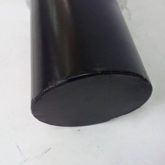 Pilar de aço com base pregada preta 110x1000mm