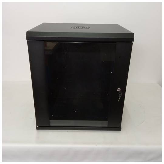 Armadio rack a parete 12U 54,5x44,5 63,5 cm nero