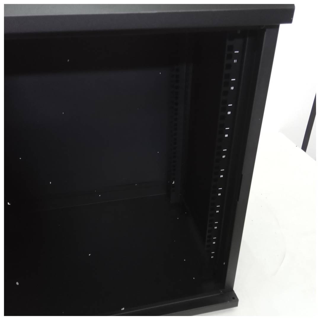 Armadio rack a parete 12U 54,5x44,5 63,5 cm nero