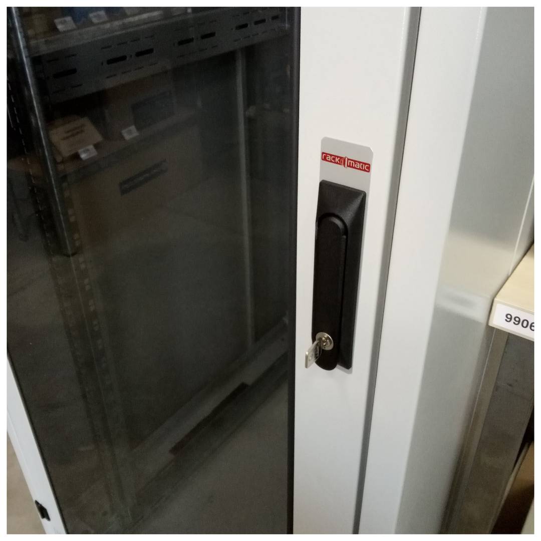 Armari rack 19'' de peu 42U 800x1000x1980mm MobiRack de RackMatic Blanc i porta de vidre temperat