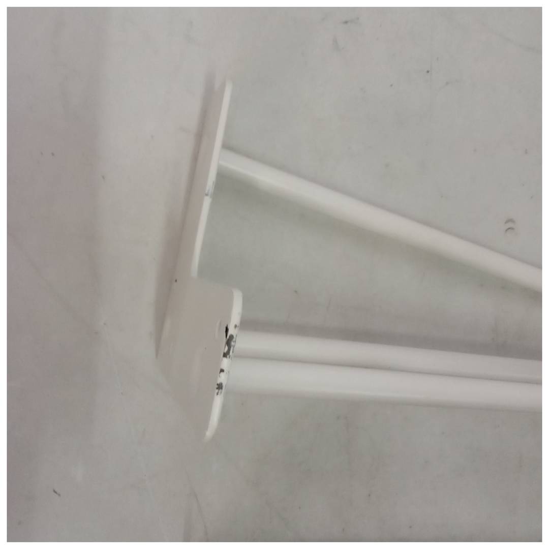 Pies para mesa y mueble Patas en acero 3 varillas 41 cm blanco 4-pack