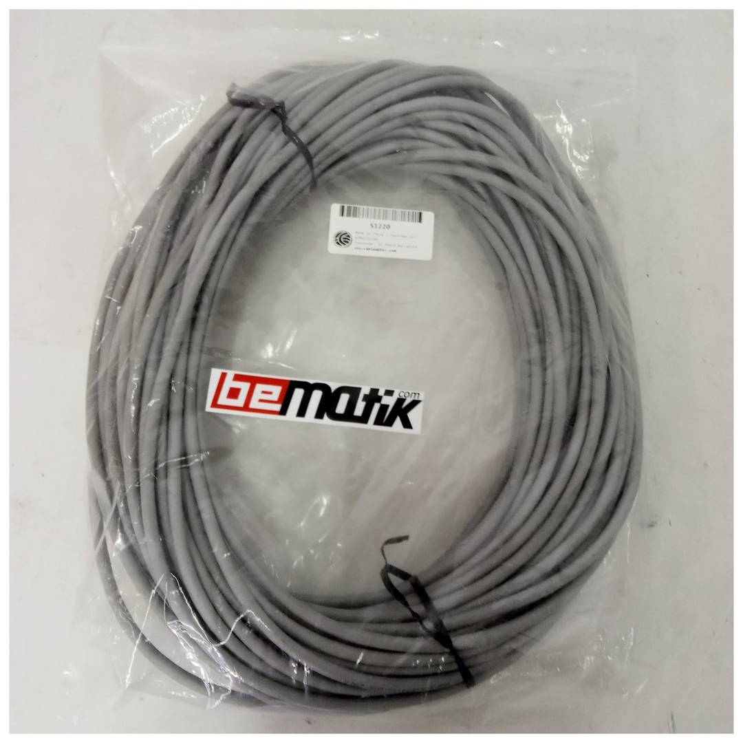 Bobina de cable de red ethernet Cat. 6a UTP CCA de 35 m rígido de color gris