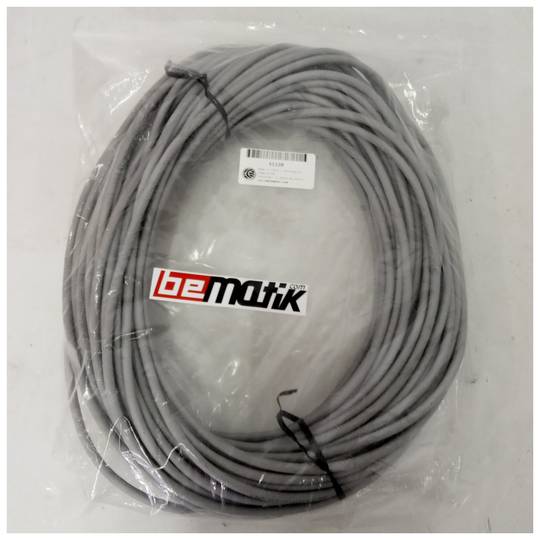 Bobina de cable de red ethernet Cat. 6a UTP CCA de 35 m rígido de color gris