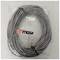 Bobina de cable de red ethernet Cat. 6a UTP CCA de 35 m rígido de color gris