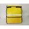 Yellow portable refrigerator 40 Liters 34x47x25cm, isothermal bag backpack for picnic, camping, beach, food delivery by motorcycle or bicycle