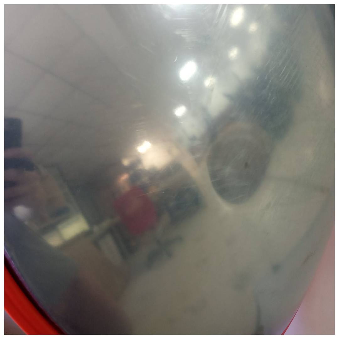 Bolle spiegel signalering bewaking 80cm interieurs oranje