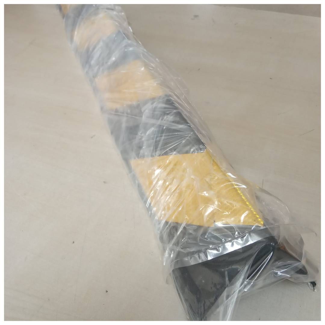 Protector cantonada aparcament cotxe, goma i reflectors, aparcaments, 80cm 1-pack