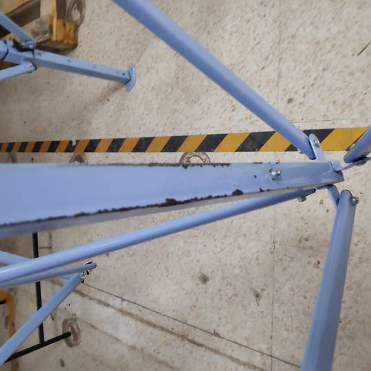 Folding tent 250x250cm black tent with reconditioned side fabrics