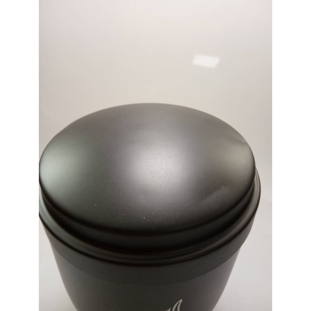 Popielniczka kremacyjna Pamiątka pogrzebowa Czarne metalowe naczynie 160x225 mm