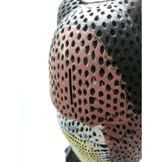 Owl statue type bird repeller with reflective eyes 40cm female