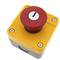Emergency stop push button box with refurbished NC key
