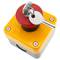 Emergency stop push button box with refurbished NC key