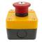 Emergency stop push button box with refurbished NC key