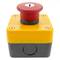 Emergency stop push button box with refurbished NC key