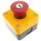 Emergency stop push button box with refurbished NC key