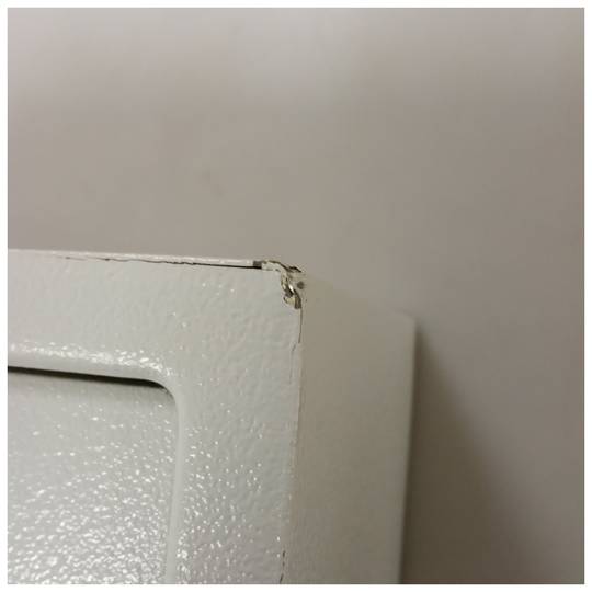 Cassaforte di sicurezza in acciaio con chiavi 31 x 20 x 20 cm beige