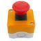 Emergency stop push button box with NC lock reconditioned