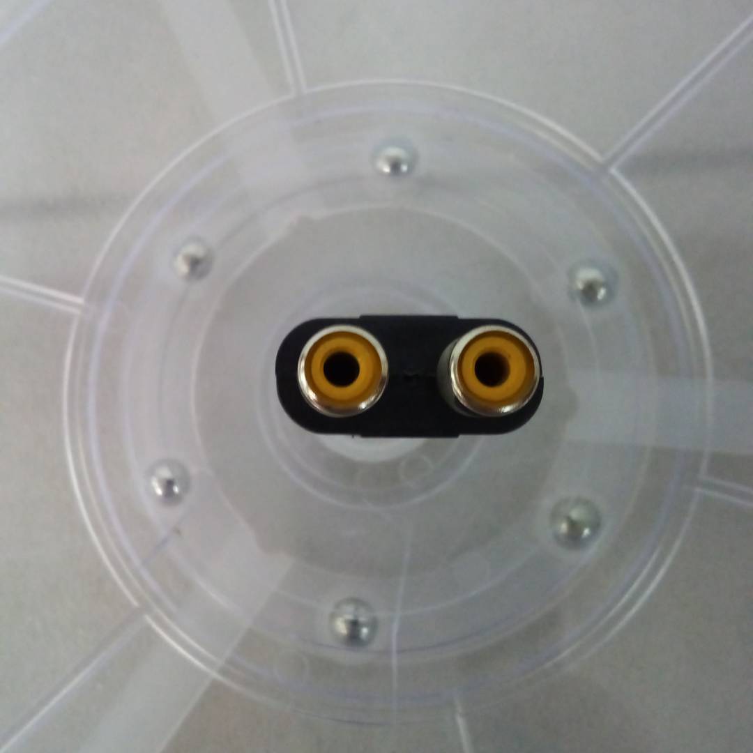 TRS stereo audio duplicator 1xjack 6.3 mm mannelijk naar 2xRCA vrouwelijk gereviseerd