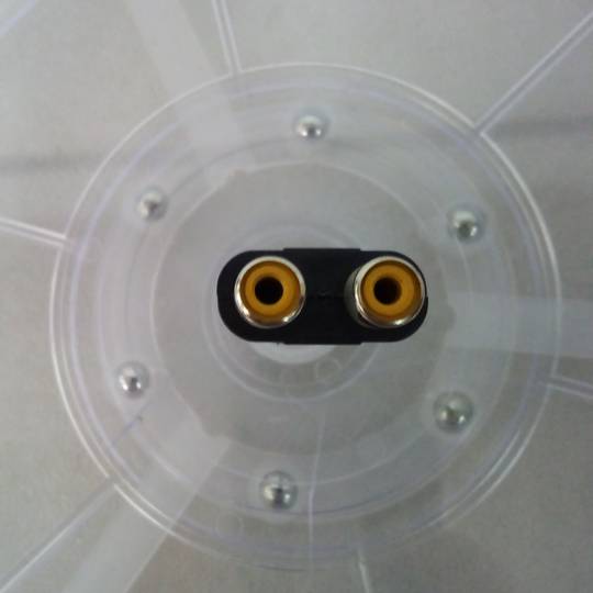 TRS stereo audio duplicator 1xjack 6.3 mm mannelijk naar 2xRCA vrouwelijk gereviseerd