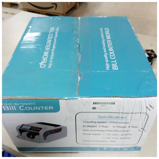 Contador e totalizador do valor das notas com detector de contrafação IR MG MT UV recondicionado