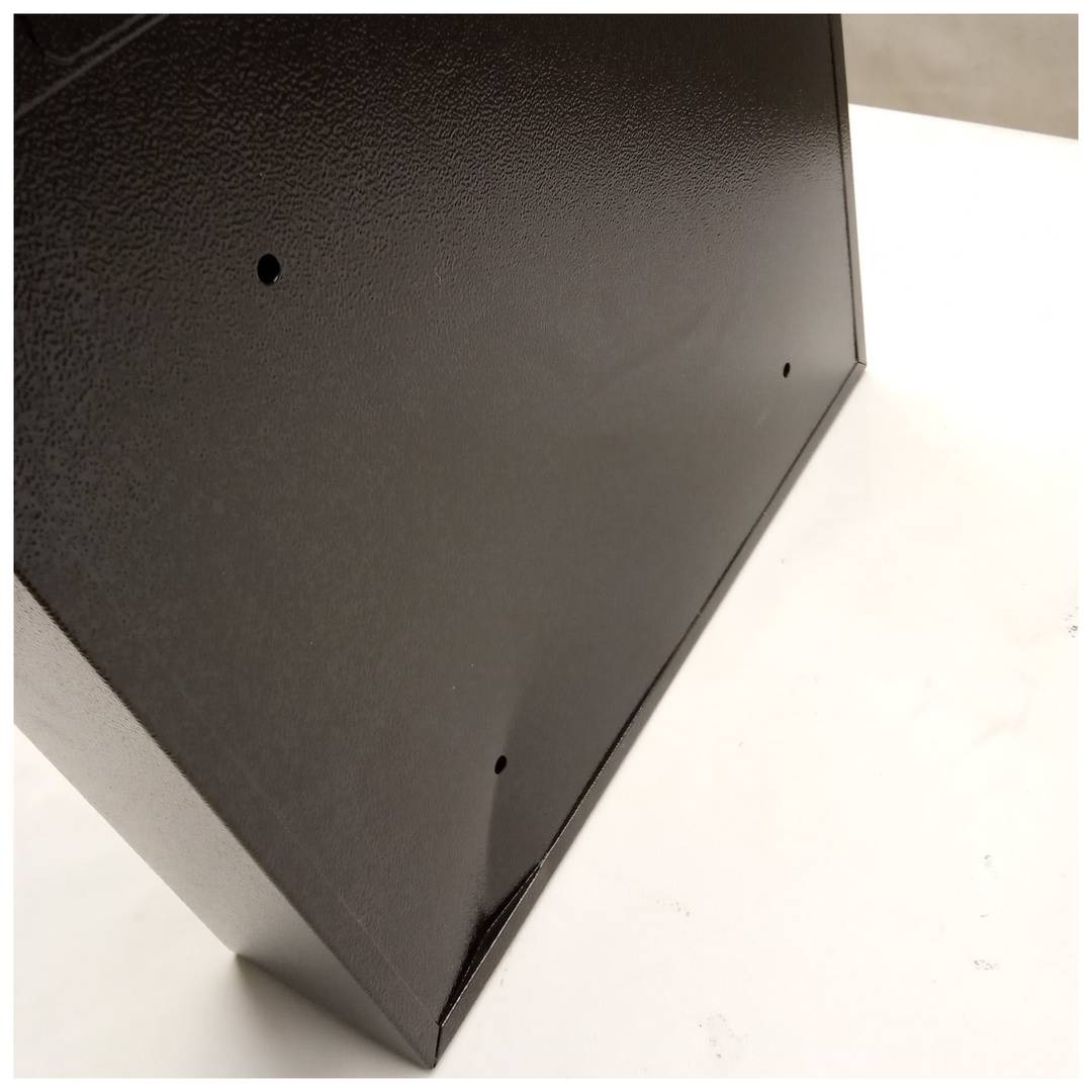 Bústia de paret negre 35x9x32cm recondicionat