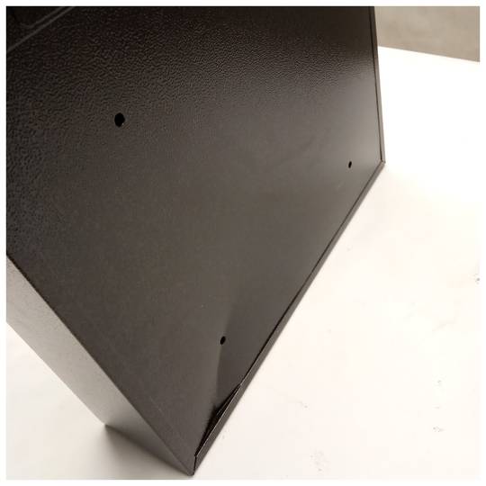 Bústia de paret negre 35x9x32cm recondicionat