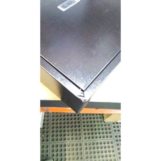 Bústia de paret negre 35x9x32cm recondicionat