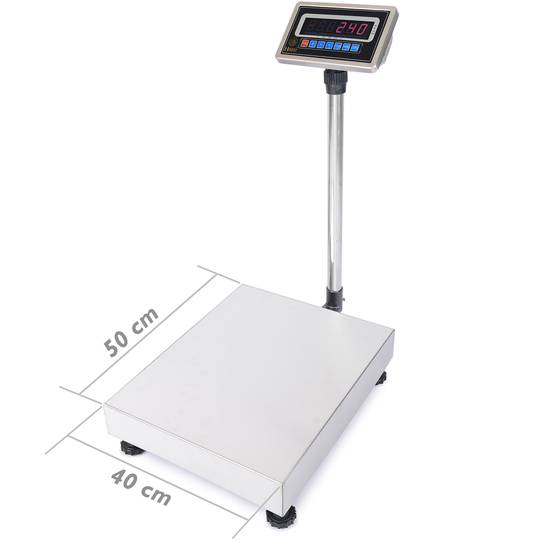 Industrial platform scale 40x50cm 150Kg stainless steel scale - Cablematic