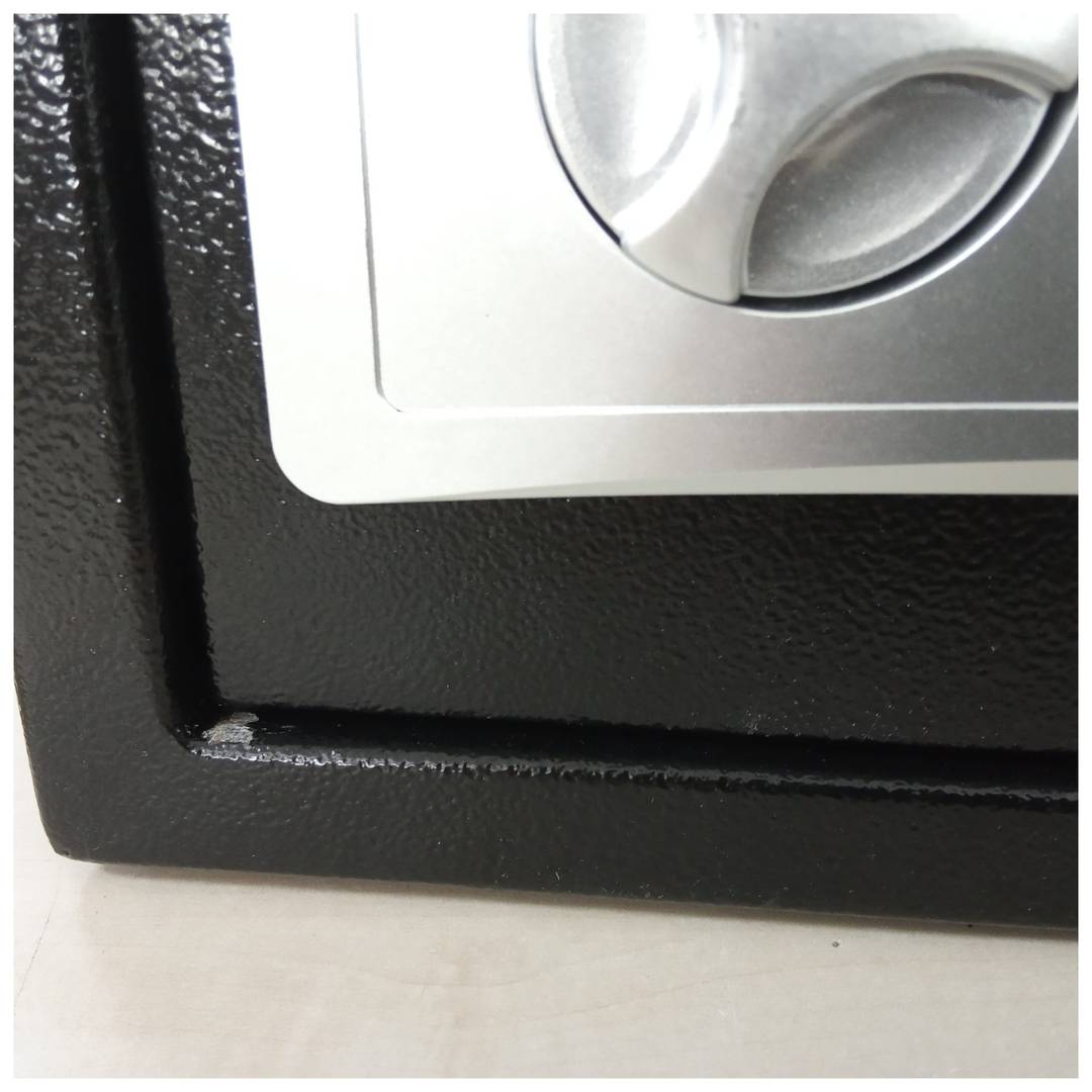 Caja fuerte de seguridad de acero con código electrónico digital 43x35x20cm negra