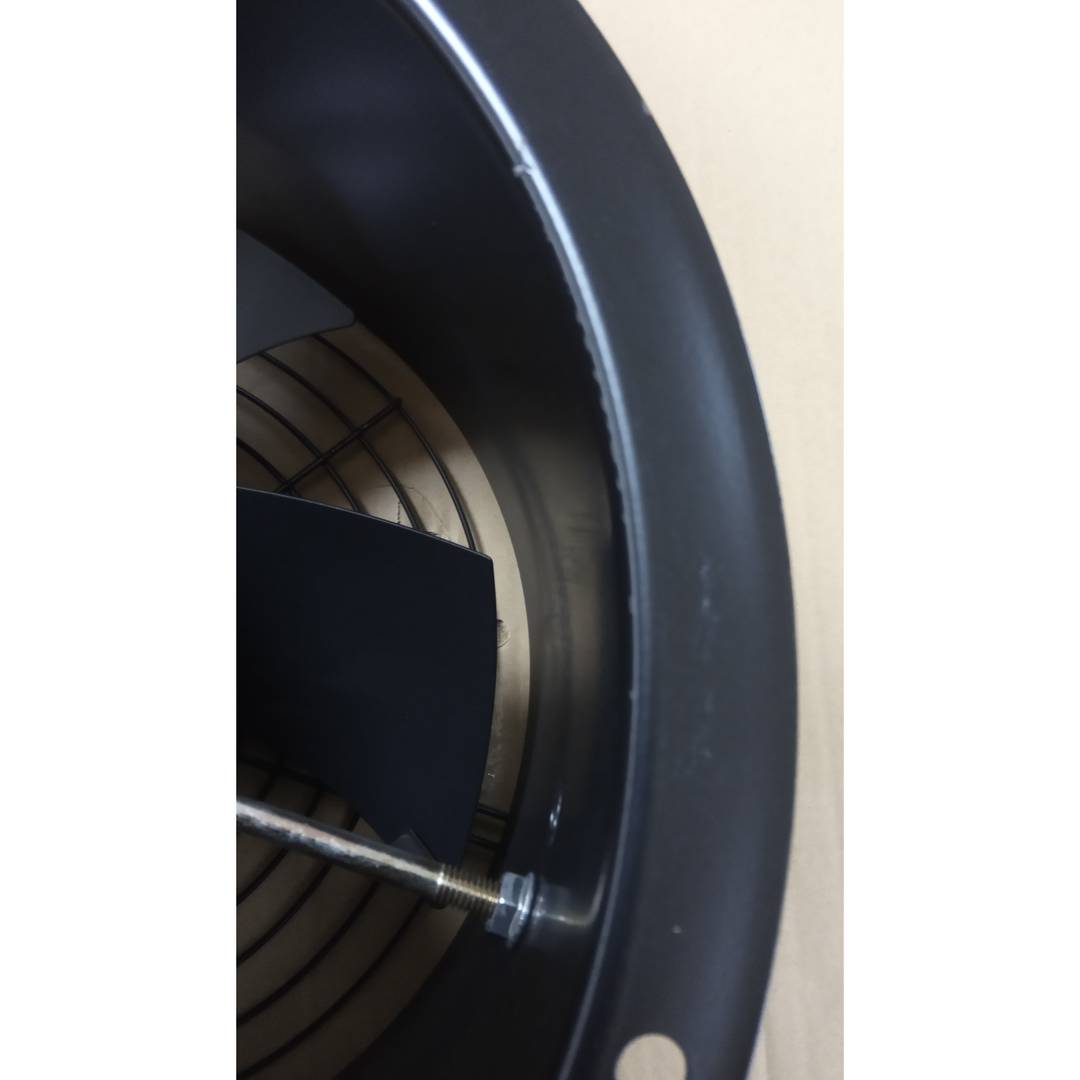 Extractor d'aire de tub de 300 mm per a ventilació industrial 2550 rpm rodó 360x360x180 mm