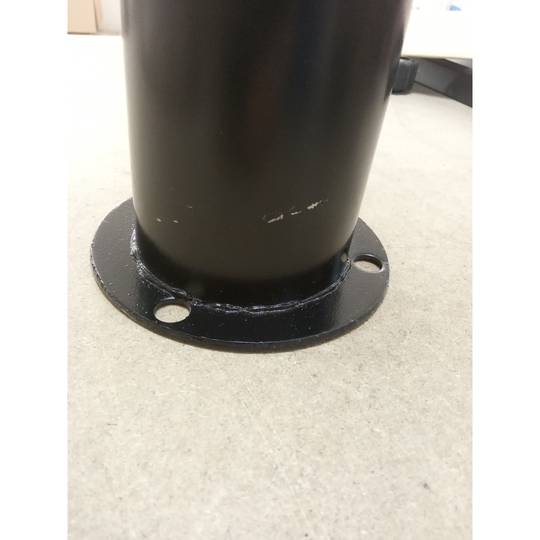 Dissuasor de amarração de metal com base pregada 12x50 cm embalagem única