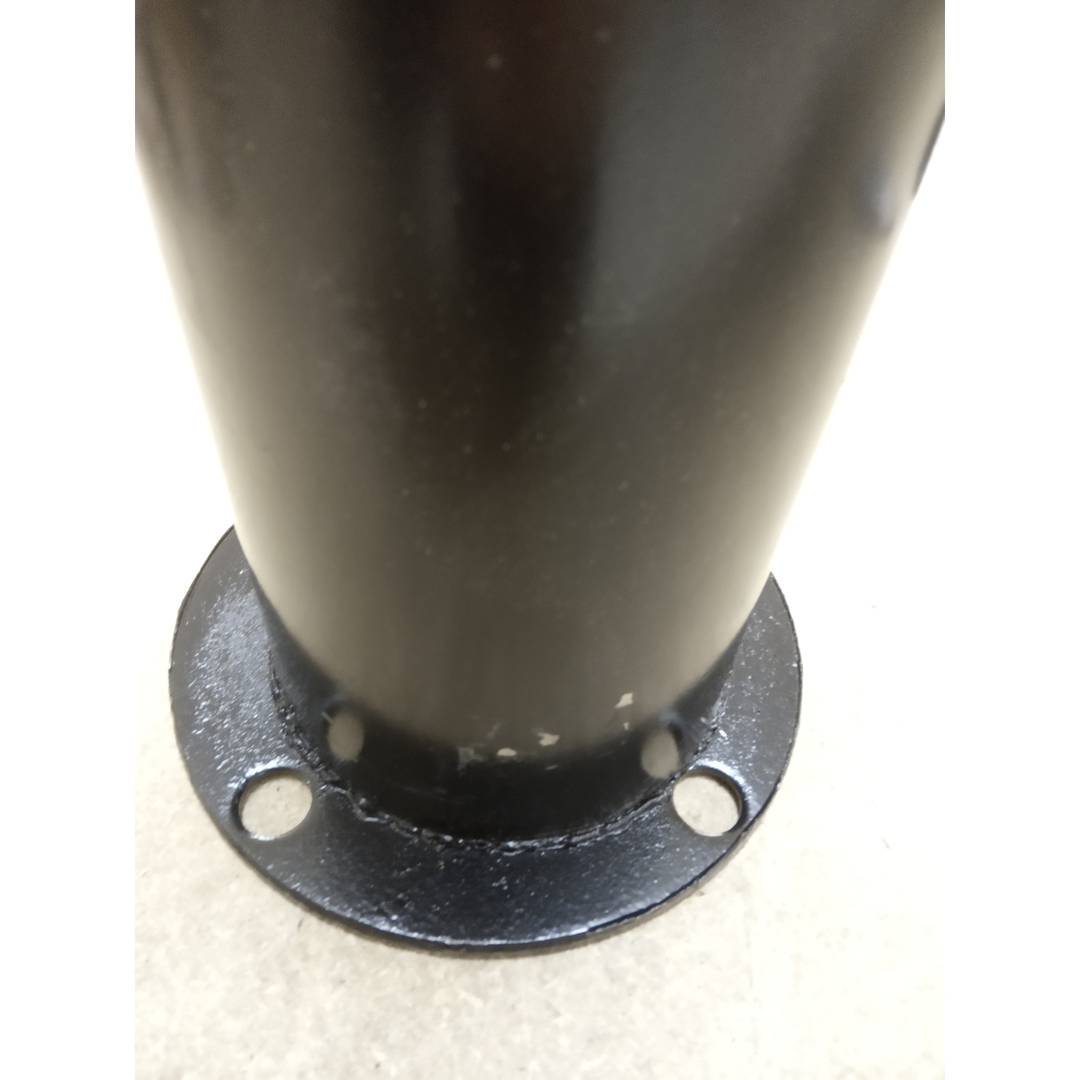 Dissuasor de amarração de metal com base pregada 12x50 cm embalagem única